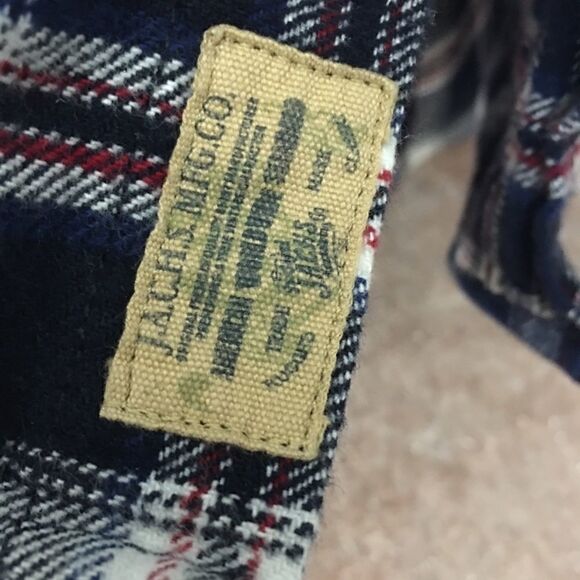 JACHS Thick, heavy %100 cotton twill plaid button down - Picture 3 of 9